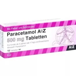 PARACETAMOL AbZ comprimidos de 500 mg, 10 unidades