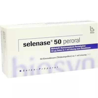 SELENASE solução oral peroral 50, 50X1 ml SELENASE solução oral peroral 50, 50X1 ml