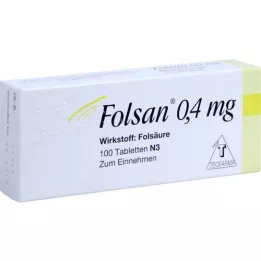 FOLSAN comprimidos de 0,4 mg, 100 unidades