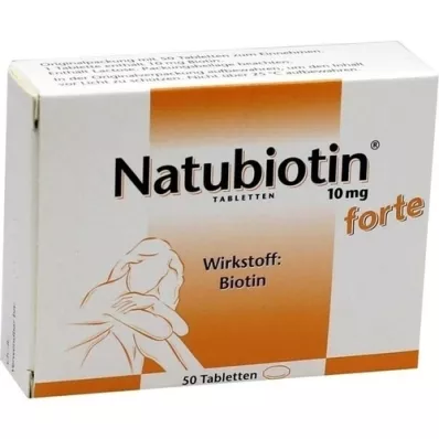 NATUBIOTIN comprimidos fortes de 10 mg, 50 unidades
