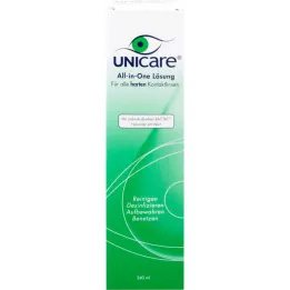 UNICARE Solução tudo-em-um para todas as lentes de contato rígidas, 240 ml