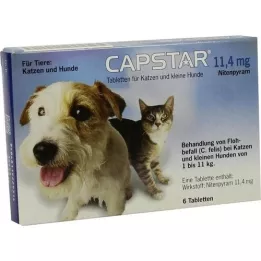 CAPSTAR comprimidos de 11,4 mg para gatos/cães pequenos, 6 unidades