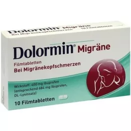 DOLORMIN Comprimidos revestidos por película para enxaqueca, 10 unidades