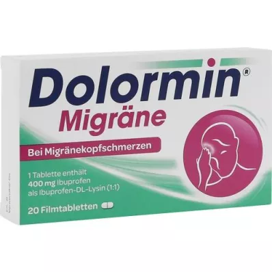 DOLORMIN Comprimidos revestidos por película para enxaqueca, 20 unidades DOLORMIN Comprimidos revestidos por película para enxaqueca, 20 unidades