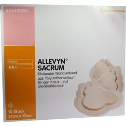ALLEVYN Curativo adesivo Sacrum pequeno 17x17 cm, 10 unid