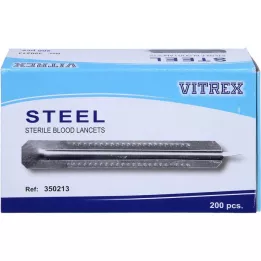 BLUTLANZETTEN Metal simples, 200 peças