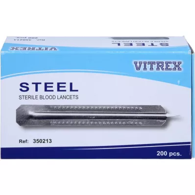 BLUTLANZETTEN Metal simples, 200 peças