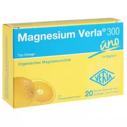 MAGNESIUM VERLA 300 grânulos de laranja, 20 unidades