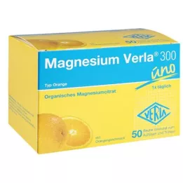 MAGNESIUM VERLA 300 grânulos de laranja, 50 unidades