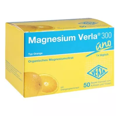 MAGNESIUM VERLA 300 grânulos de laranja, 50 unidades