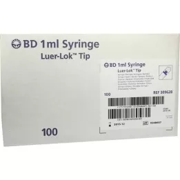 BD PLASTIPAK Spr.1 ml Luer Lok 3 peças, 100X1 ml