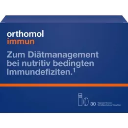 ORTHOMOL Pacote combinado de garrafa/comprimido para imunidade, 30 unidades
