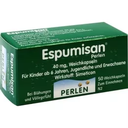 ESPUMISAN Cápsulas moles pérola, 50 unidades