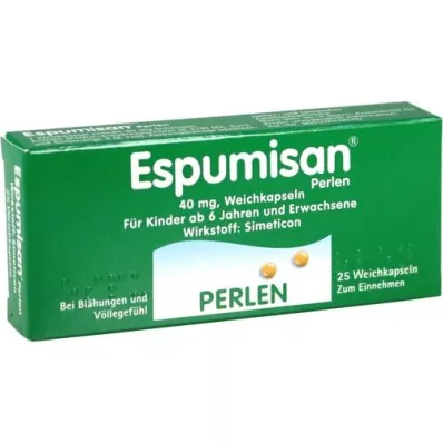ESPUMISAN Cápsulas moles pérola, 25 unidades