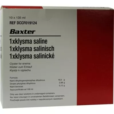 KLYSMA 1x solução salina, 10X135 ml