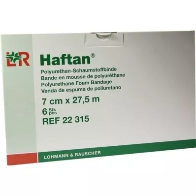 HAFTAN Bandagem de espuma 7 cm x 27,5 m, 6 unid