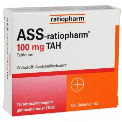 ASS-ratiopharm 100 mg comprimidos TAH , 100 unidades