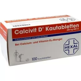 CALCIVIT D Comprimidos mastigáveis, 100 unidades