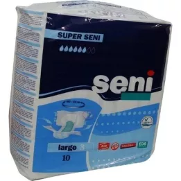 SUPER SENI Cuecas para incontinência para adultos tamanho 3 L, 10 peças