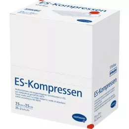 ES-KOMPRESSEN estéril 7,5x7,5 cm 8 vezes, 25X2 unidades