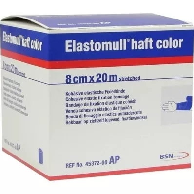 ELASTOMULL cor do cabo 8 cmx20 m papel de fixação azul, 1 un ELASTOMULL cor do cabo 8 cmx20 m papel de fixação azul, 1 un