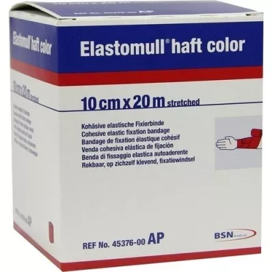 ELASTOMULL cor do cabo 10 cmx20 m papel de fixação vermelho, 1 un ELASTOMULL cor do cabo 10 cmx20 m papel de fixação vermelho, 1 un