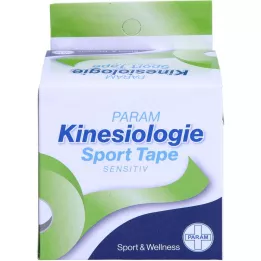 KINESIOLOGIE Fita esportiva 5 cmx5 m verde, 1 peça