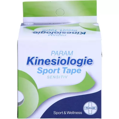 KINESIOLOGIE Fita esportiva 5 cmx5 m verde, 1 peça