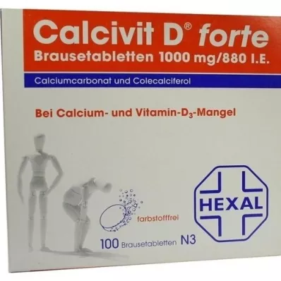 CALCIVIT Comprimidos efervescentes D forte, 100 unid CALCIVIT Comprimidos efervescentes D forte, 100 unid