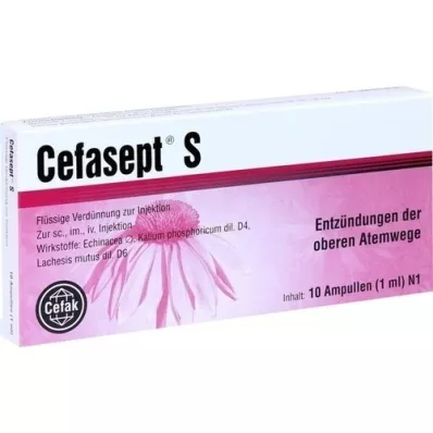 CEFASEPT Solução de injeção S, 10 unidades CEFASEPT Solução de injeção S, 10 unidades