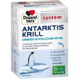 DOPPELHERZ Cápsulas do sistema Krill Antártico, 60 unidades