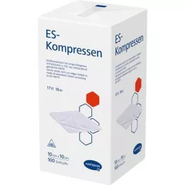 ES-KOMPRESSEN não estéril 10x10 cm 16 dobras, 100 unid
