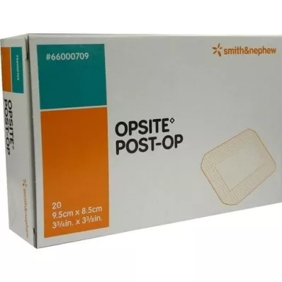 OPSITE Poste-OP Ligadura 8,5x9,5 cm individualmente estéril, 20X1 unid