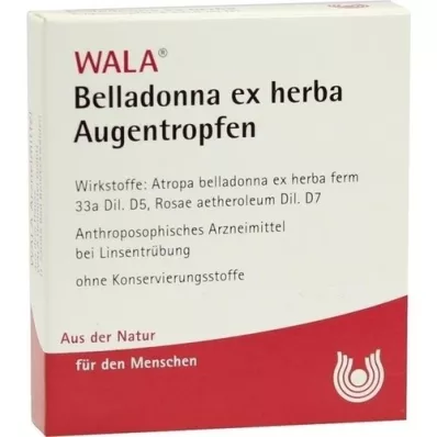 BELLADONNA EX HERBA Colírio, 5X0,5 ml BELLADONNA EX HERBA Colírio, 5X0,5 ml