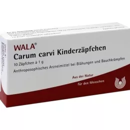 CARUM CARVI Supositórios infantis, 10X1 g