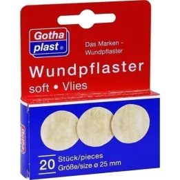 GOTHAPLAST Velo Wundpfl.soft 2,5 cm, 20 unid