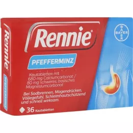 RENNIE Comprimidos mastigáveis, 36 unidades