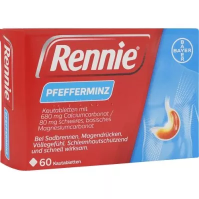 RENNIE Comprimidos mastigáveis, 60 unidades RENNIE Comprimidos mastigáveis, 60 unidades