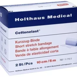 KURZZUGBINDE Algodãoelast 10 cmx5 m, 2 peças