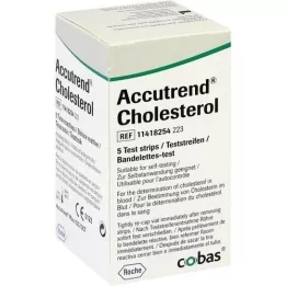 ACCUTREND Tiras de teste de colesterol, 5 unidades