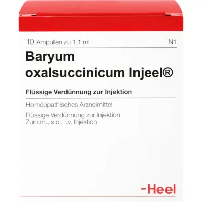 BARYUM ampolas de oxalsuccinicum Injeel, 10 unidades BARYUM ampolas de oxalsuccinicum Injeel, 10 unidades