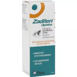 ZADITEN colírio oftálmico 0,25 mg/ml, 1X5 ml