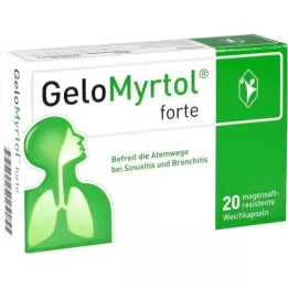 GELOMYRTOL cápsulas moles gastrorresistentes fortes, 20 unidades