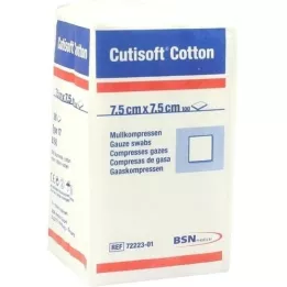 CUTISOFT Algodão compre.7,5x7,5 cm não estéril, 100 un