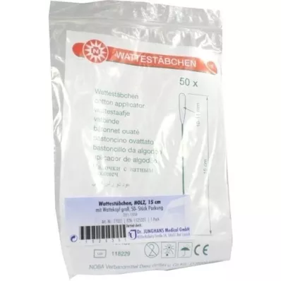 WATTESTÄBCHEN Cabeça de madeira de 15 cm, 50 peças WATTESTÄBCHEN Cabeça de madeira de 15 cm, 50 peças