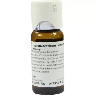 CUPRUM ACETICUM/Mistura de Zincum valerianicum, 50 ml CUPRUM ACETICUM/Mistura de Zincum valerianicum, 50 ml