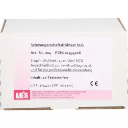 SCHWANGERSCHAFTS-FRÜHTEST tiras de teste de hCG de urina, 20 unidades