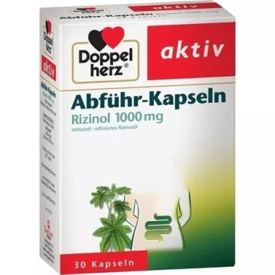 DOPPELHERZ Cápsulas laxantes Rizinol 1.000 mg, 30 unidades
