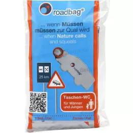 ROADBAG Bolsas-WC/Sanita de emergência para homem, 5 unid