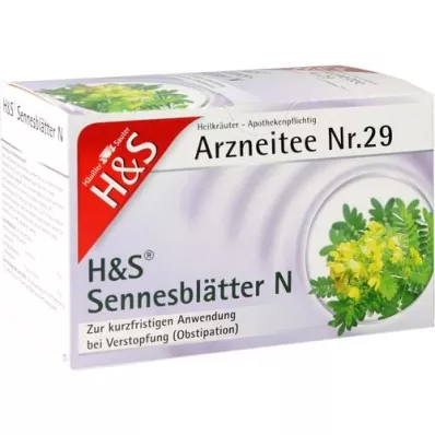 H&S Senna deixa N Bolsas filtrantes, 20X1,0 g H&S Senna deixa N Bolsas filtrantes, 20X1,0 g